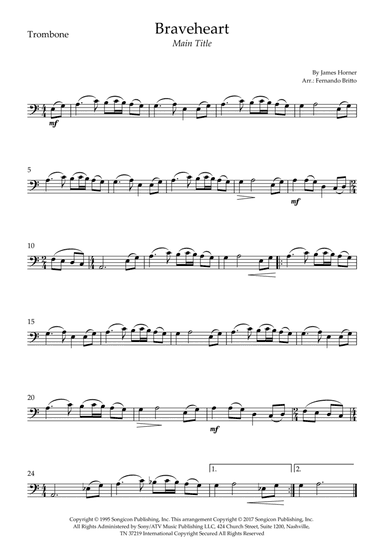 Braveheart - Main Title (arr. Fernando Britto)