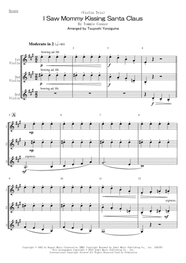 I Saw Mommy Kissing Santa Claus (arr. Tsuyoshi Yoroiguma)