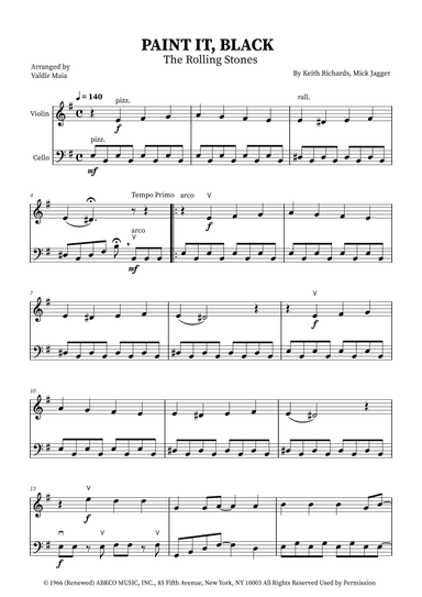 Paint It, Black (arr. Valdir Maia)