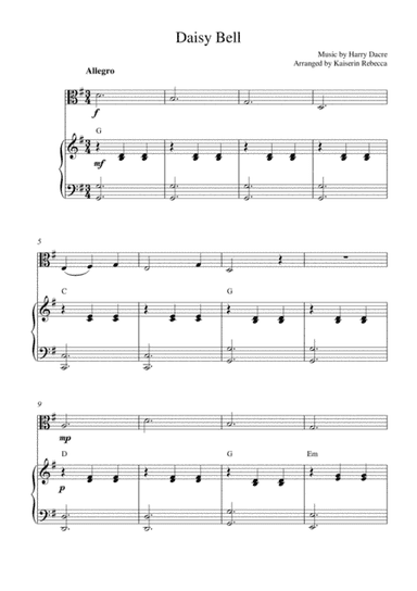 Daisy Bell (arr. Kaiserin Rebecca)