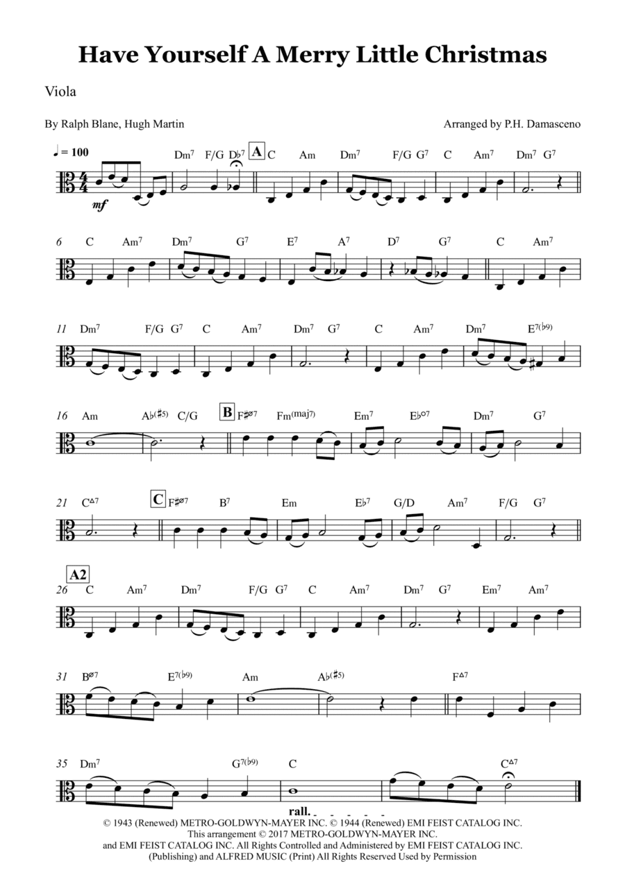 Have Yourself A Merry Little Christmas (arr. P.H. Damasceno)