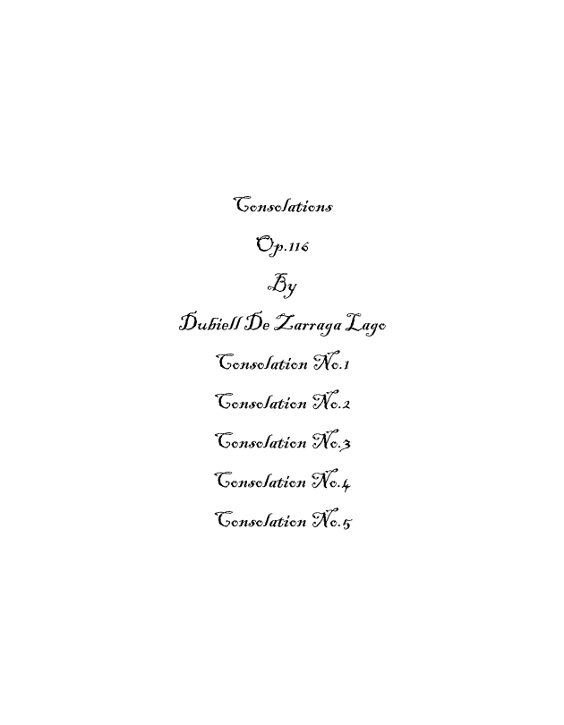 Five Consolations Suite