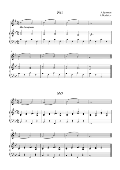 Saxophonises - very easy pieces-exercises