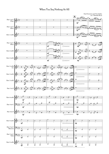 When You Say Nothing At All (arr. Tom Rundle-Wood)