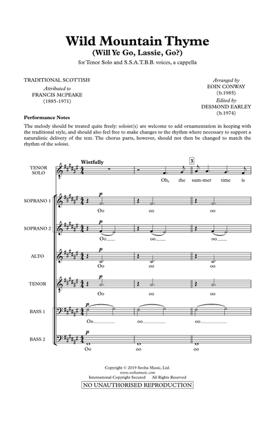 Wild Mountain Thyme (arr. Eoin Conway)