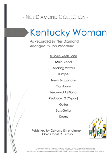 Kentucky Woman (arr. Jon Woodend)