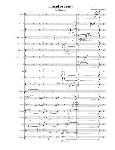 Friend or Fiend for orchestra (score)