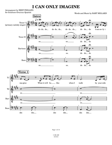 I Can Only Imagine (arr. Bert Phillips)