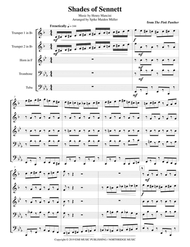 Shades Of Sennett (arr. Spike Maiden Müller)