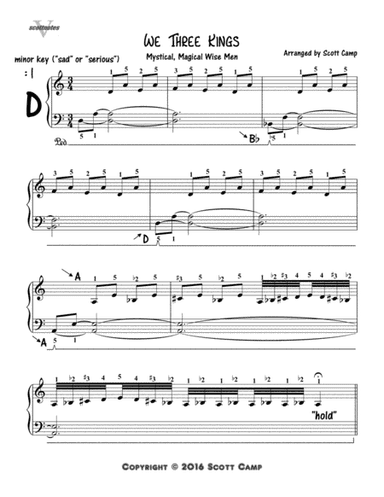 We Three Kings (Mystical Magical Wise Men) 2nd/3rd Year Piano (arr. Scott Camp)
