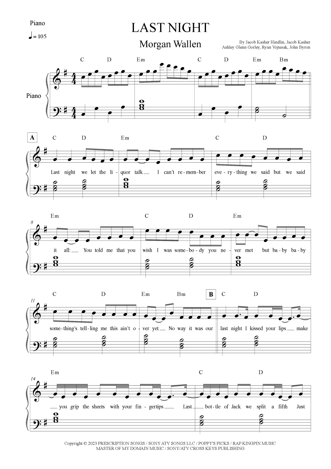 Last Night (arr. Leo Silva)