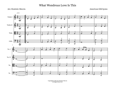 What Wondrous Love Is This (arr. Dominic Meccia)