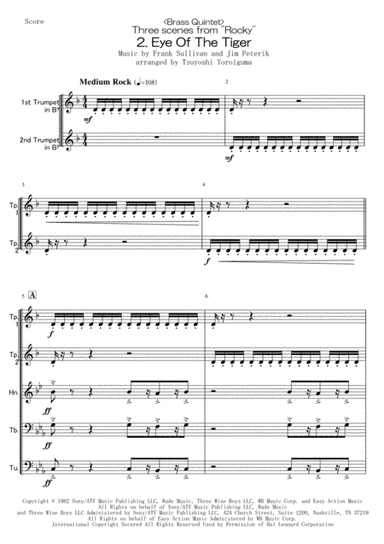 Eye Of The Tiger (arr. Tsuyoshi Yoroiguma)