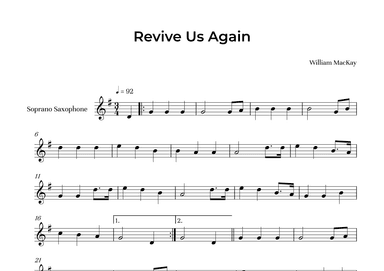 Revive Us Again (arr. Alliance Edition)