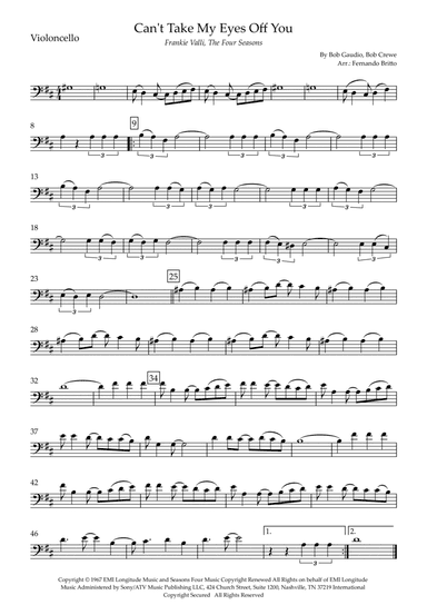 Can't Take My Eyes Off Of You (arr. Fernando Britto)
