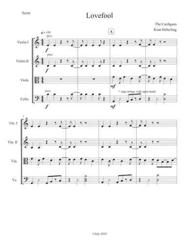 Lovefool (arr. Kent Heberling)