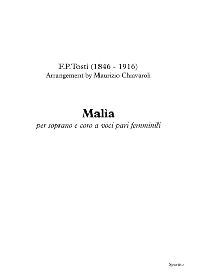 Malìa (arr. Maurizio Chiavaroli)