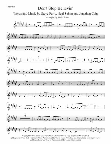 Don't Stop Believin' (arr. Kevin Busse)