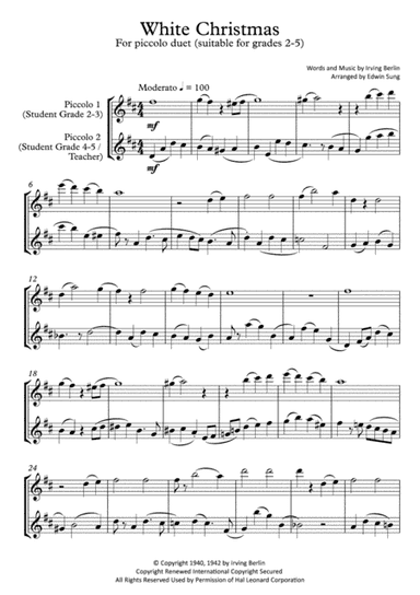 White Christmas (arr. Edwin Sung)