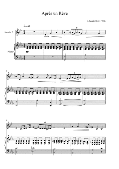 Gabriel Fauré - Après un rêve (French Horn Solo) (arr. André Laitano)