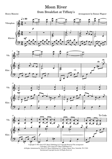 Moon River (arr. Roman Wagner)