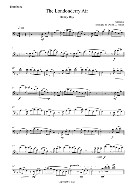 The Londonderry Air (Danny Boy) (arr. David D. Mason)