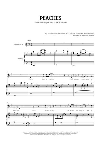 Peaches (arr. Benzaiten Editions)