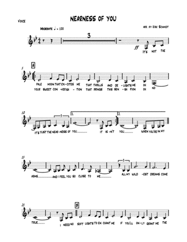 The Nearness Of You (arr. Kirk Schmidt)