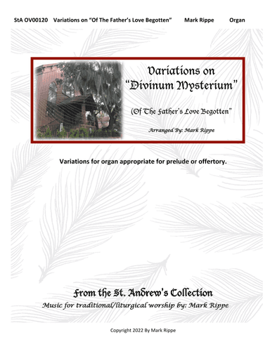 Variations on "Divinum Mysterium" (Of The Father's Love Begotten) StA OV00120 (arr. Mark Rippe)