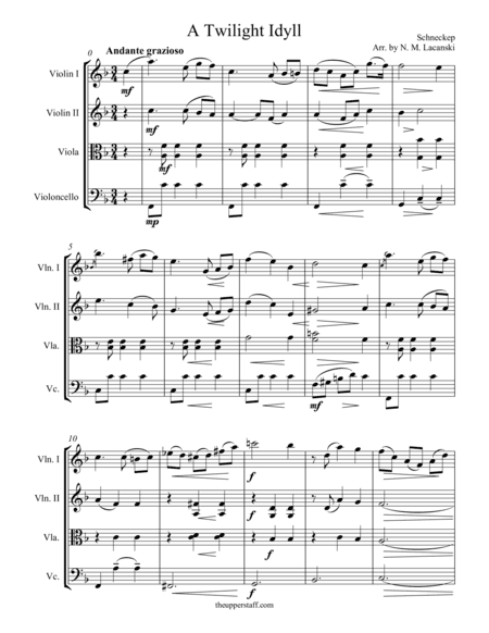 A Twilight Idyll (arr. Nick Lacanski)