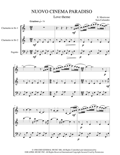 Cinema Paradiso (arr. Sara Caliandro)