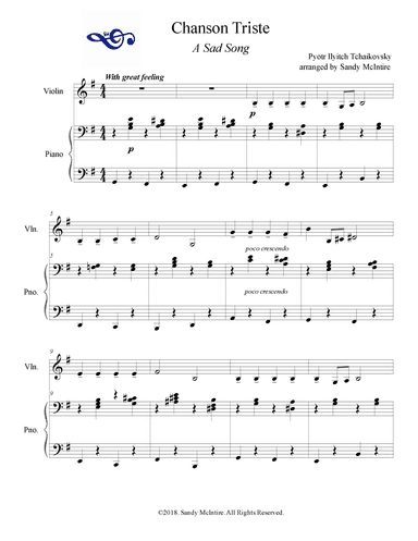Chanson Triste (A Sad Song) (arr. Sandy McIntire)