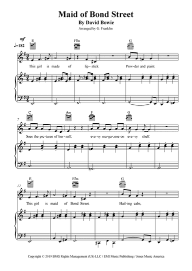 Maid Of Bond Street (arr. G. Franklin)