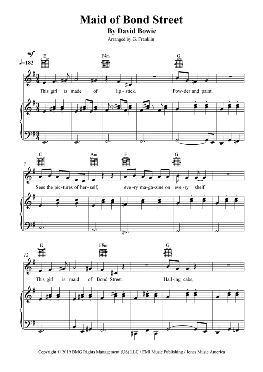 Maid Of Bond Street (arr. G. Franklin)
