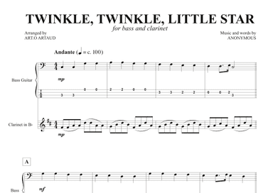 Twinkle Twinkle Little Star (arr. Art.o Artaud)