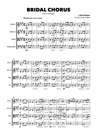Bridal Chorus (arr. Tiago Cordeiro)