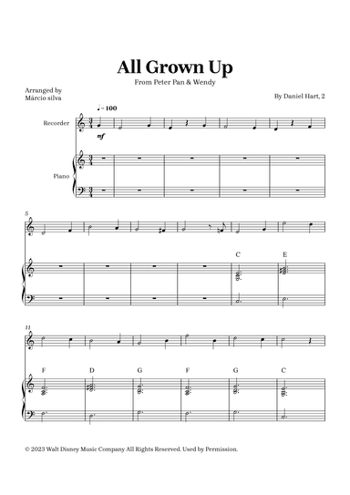 All Grown Up (arr. Márcio Silva)