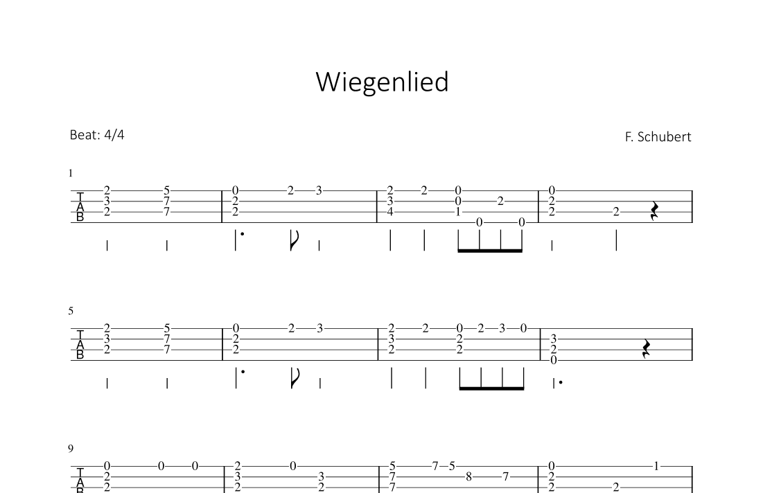 Wiegenlied (arr. Bettina Schipp)