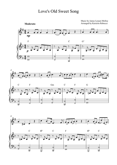 Love's Old Sweet Song (arr. Kaiserin Rebecca)