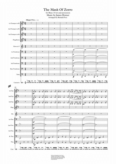 The Mad Dash / Zorro Unmasked (arr. Reinald Foci)