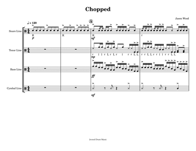 Chopped (Drumline Cadence)