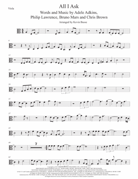 All I Ask (arr. Kevin Busse)