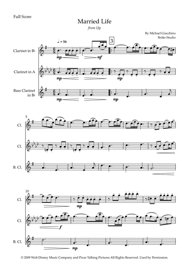 Married Life (arr. Fabio Britto)