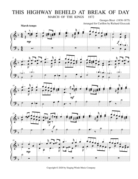 This Highway Beheld at Break of Day (MARCH OF THE KINGS) (arr. Richard Giszczak)