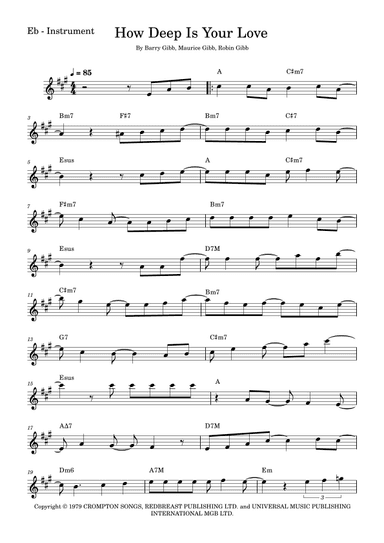 How Deep Is Your Love (arr. Fabio Eduardo de Oliveira)