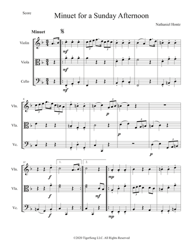 Minuet for a Sunday Afternoon