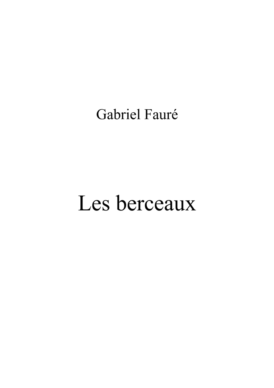 Faure_-_Les_berceaux_G key (arr. Albert van Niasky)