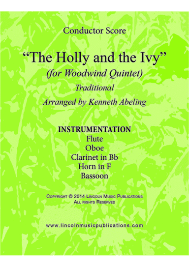 The Holly and the Ivy (for Woodwind Quintet) (arr. Kenneth Abeling)