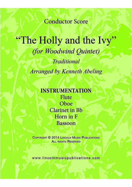 The Holly and the Ivy (for Woodwind Quintet) (arr. Kenneth Abeling)