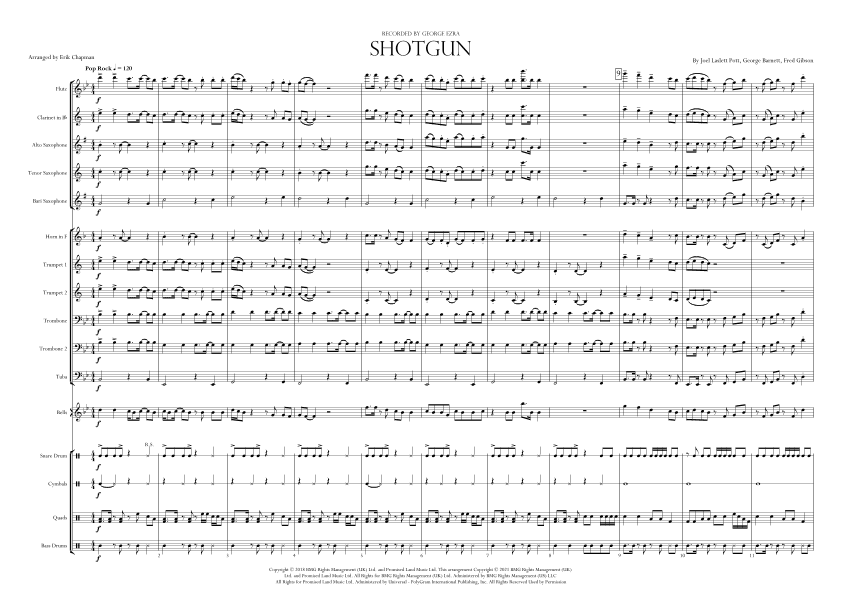 Shotgun (arr. Erik Chapman)